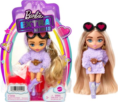 Barbie - Barbie Extra Mini Bebek Sarı Saçlı HGP66