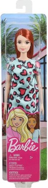Barbie - Barbie Şık Bebek Mavi Kalpli Elbiseli GHW48