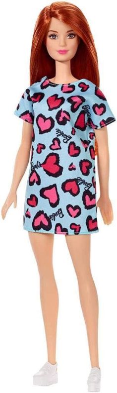 Barbie Şık Bebek Mavi Kalpli Elbiseli GHW48