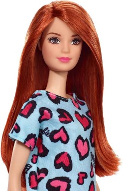 Barbie Şık Bebek Mavi Kalpli Elbiseli GHW48 - Thumbnail