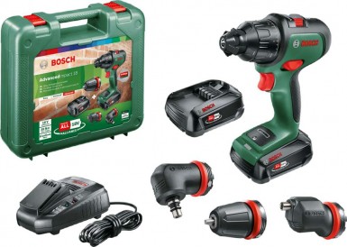 Bosch Bahçe Aletleri - Bosch AdvancedImpact 18 (1,5 Ah Çift Akü) +3 Adaptör