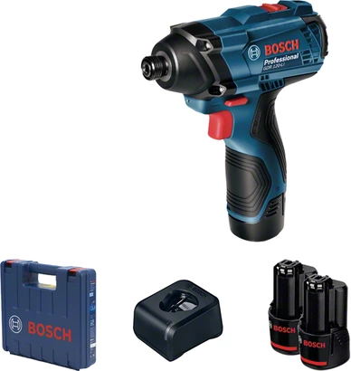 Bosch Profesyonel Seri - Bosch Professional GDR 120-LI 12 Volt 1,5 Ah Çift Akülü Darbeli Somun Sıkma - Çantalı