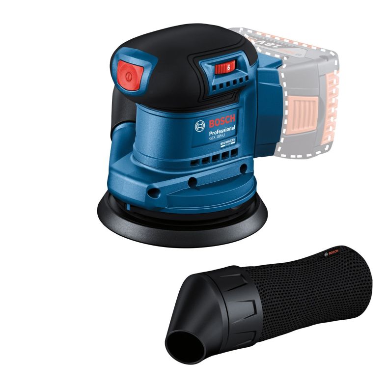 Bosch Profesyonel GEX 185-LI Akülü Eksantrik Zımpara (Solo model)
