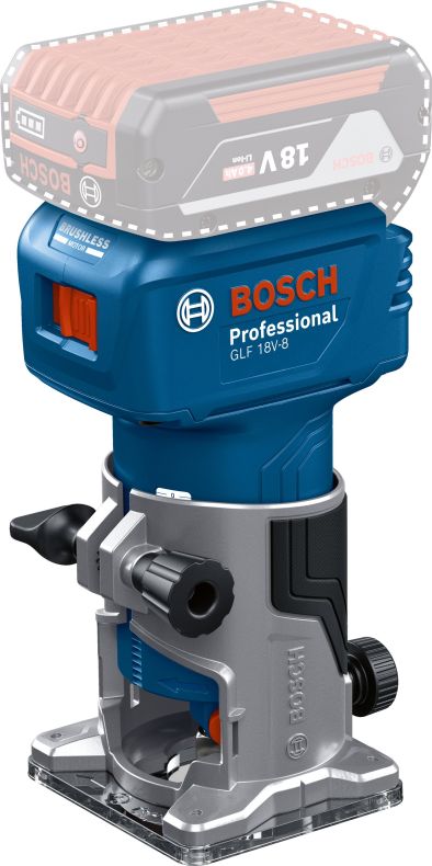 Bosch Profesyonel GLF 18V-8 Akülü Freze (Solo model)