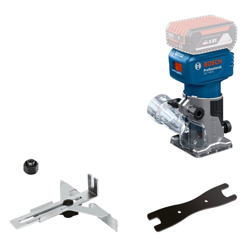Bosch Profesyonel GLF 18V-8 Akülü Freze (Solo model)