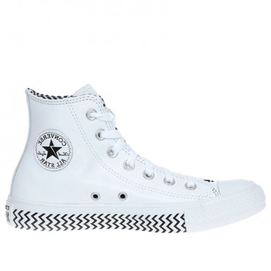 Converse - Converse CTAS HI 567256C - Bayan Ayakkabı Beyaz / Siyah