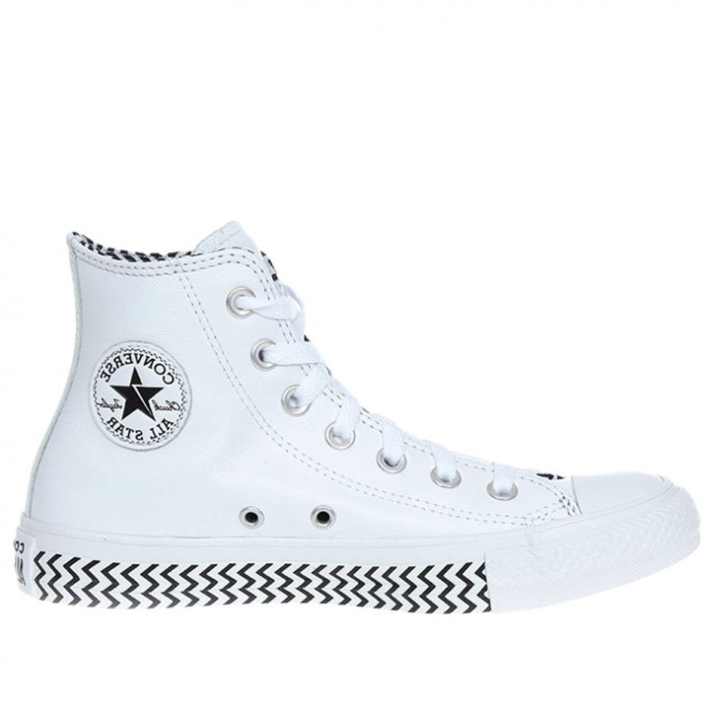 Converse CTAS HI 567256C - Bayan Ayakkabı Beyaz / Siyah