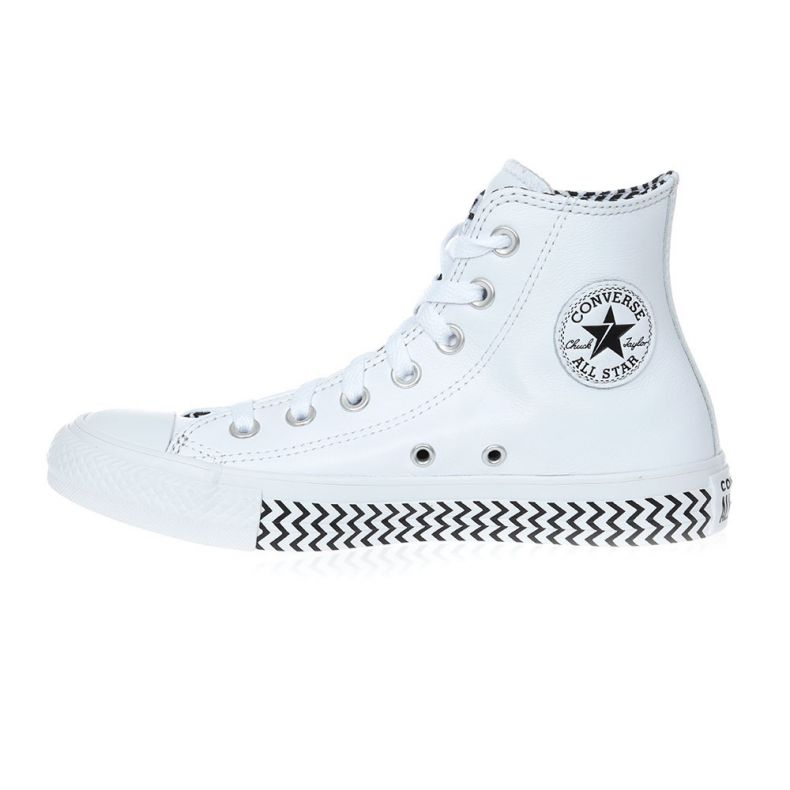 Converse CTAS HI 567256C - Bayan Ayakkabı Beyaz / Siyah