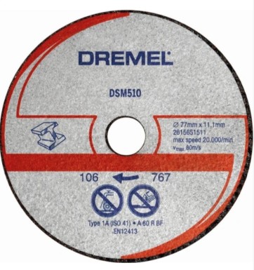 Dremel - Dremel Dsm20 Metal Ve Plastik Kesme Diski (dsm510)
