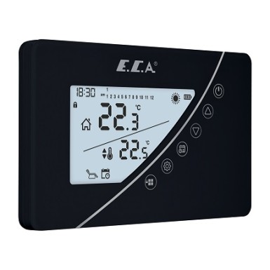 Eca Poly Touch 400 B Kablosuz Programlanabilir Dijital Oda Termostatı Siyah - Ücretsiz Sevk - Thumbnail