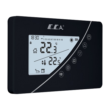 Eca Poly Touch 400 B Kablosuz Programlanabilir Dijital Oda Termostatı Siyah - Ücretsiz Sevk