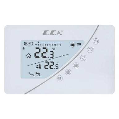 Eca Poly Touch 400 W Kablosuz Programlanabilir Dijital Oda Termostatı - Ücretsiz Sevk - Thumbnail