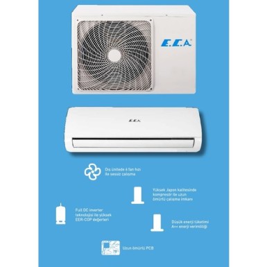 ECA SPYLOS PRO ESA1509A100 8.870 Btu/h A++ Sınıfı R32 Inverter Split Klima - Thumbnail