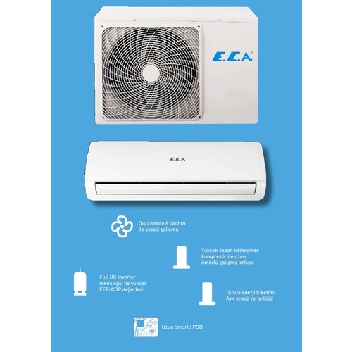 ECA SPYLOS PRO ESA1509A100 8.870 Btu/h A++ Sınıfı R32 Inverter Split Klima