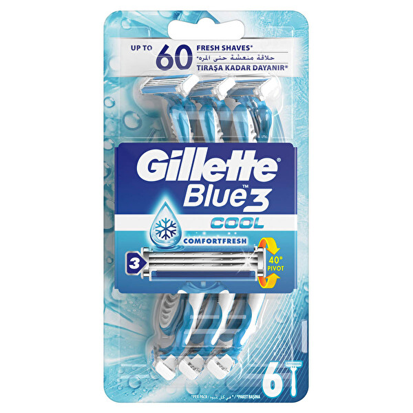Gillette Blue3 Cool Kullan At 6'lı Tıraş Bıçağı