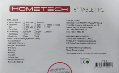 Hometech HT 8C 16GB 8