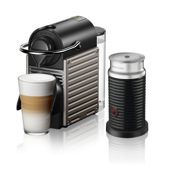Nespresso - Nespresso C66T Pixie Titan Bundle Kapsüllü Kahve Makinesi Gri