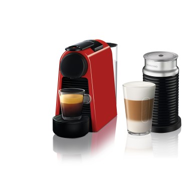 Nespresso - Nespresso Essenza Mini D35 Bundle Kapsüllü Kahve Makinesi Kırmızı
