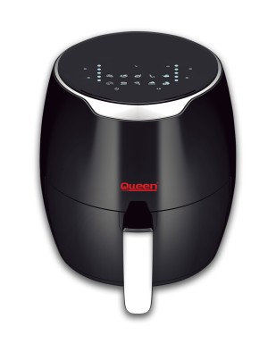 Queen - Queen Smartfryer XL Airfryer 5LT Dokunmatik Yağsız Sıcak Hava Fritözü