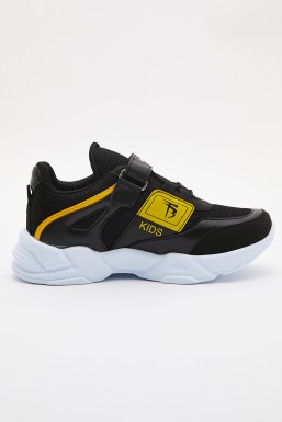 Tonny Black - Tonny Black Siyah Sarı Çocuk Spor Ayakkabı Tbk18
